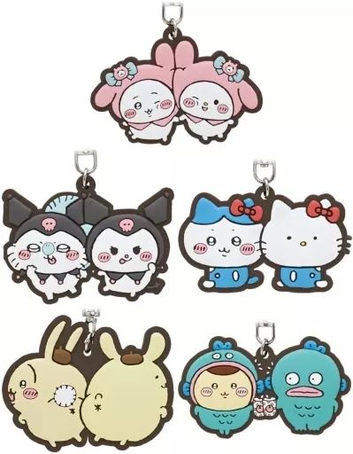 ちいかわ　サンリオ　コラボ　ぬいぐるみS　ラバーマスコット　2点セット ちいかわ サンリオ コラボ ぬいぐるみS ラバーマスコット 2点