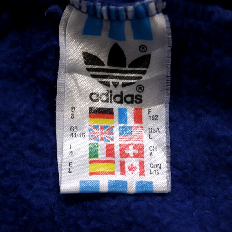 80s vintage adidas ナイロン切り替え スウェット トレーナー