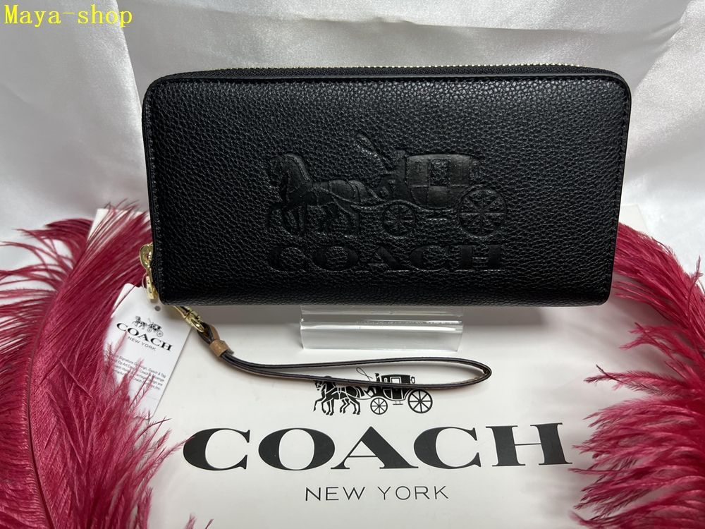 コーチ COACH 長財布 財布  アコーディオン ラウンドファスナー ホースアンドキャリッジ 馬車柄 プレゼント 贈り物 吉日 ギフト 財布 レディース 新品未使用 B125 C3548 12