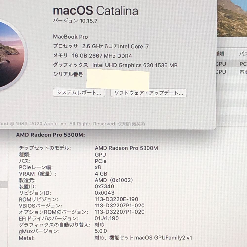 ◆ジャンク品 本体のみ◆Apple MacBook Pro 16インチ 2019 Radeon Pro 5300M i7 16GB 512GB 画面表示色異常 他 A2141 EMC3347|MB-JUNK-251618 351880