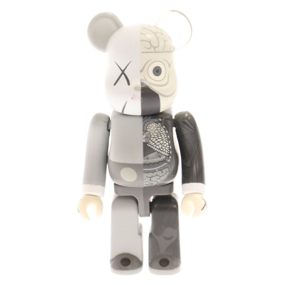 MEDICOM TOY - MEDICOM TOY メディコムトイ BE@RBRICK 100% KAWS COMPANION ベアブリック カウズ コンパニオン 人体模型フィギュア 人形 グレー 1e8d30497cfba9ef9dfad4c34f24a5