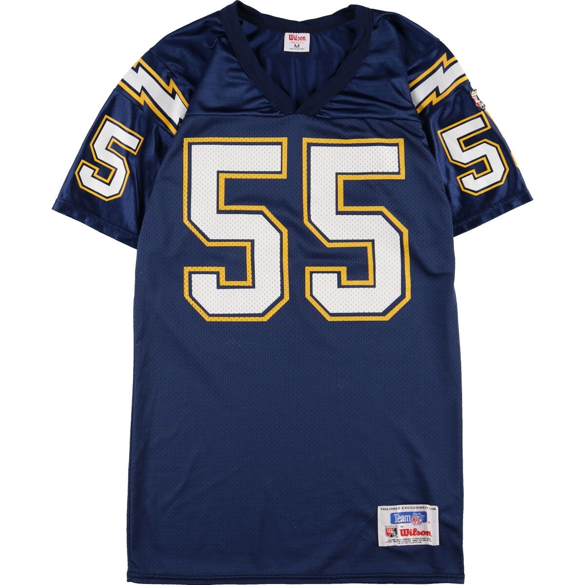 古着 Wilson NFL CHARGERS チャージャーズ Vネック メッシュ