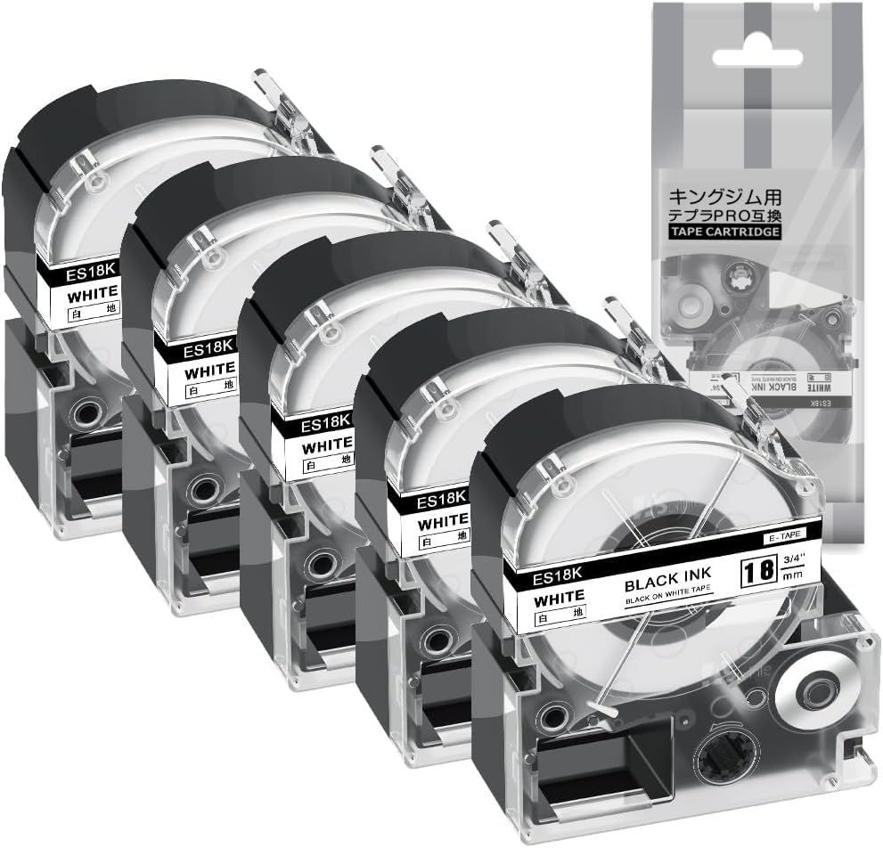 葵さん専用.5 人気商品】白 黒文字 (SS18K) テプラpro Tepra ラベルライター用