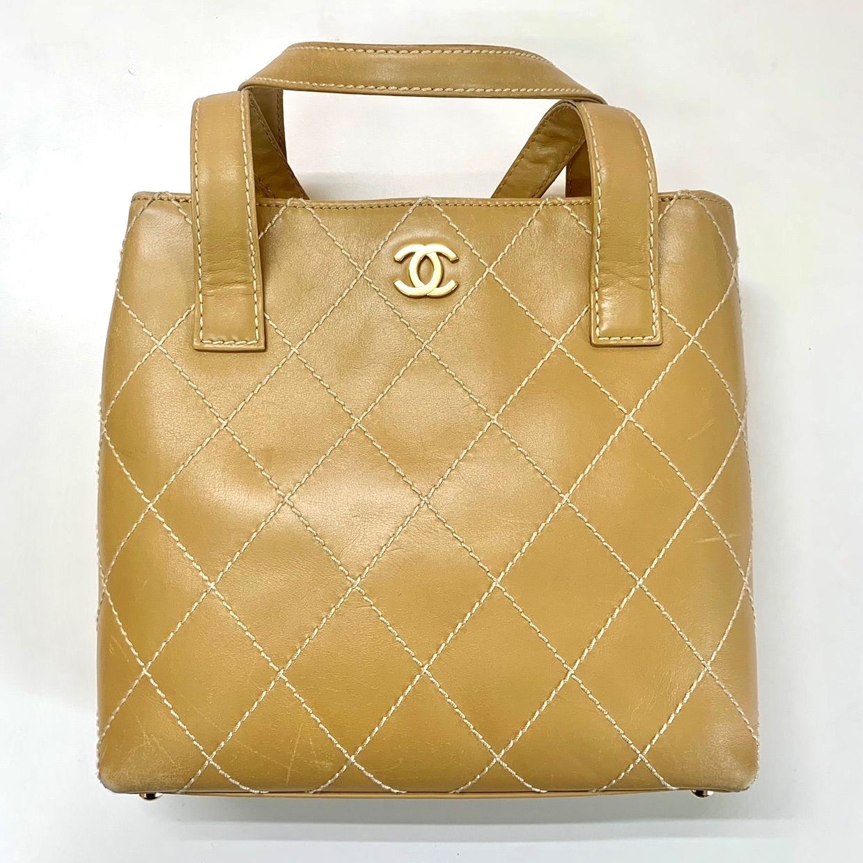 美品⭐️CHANEL シャネル】 ワイルドステッチ ココマーク ハンドバッグ  