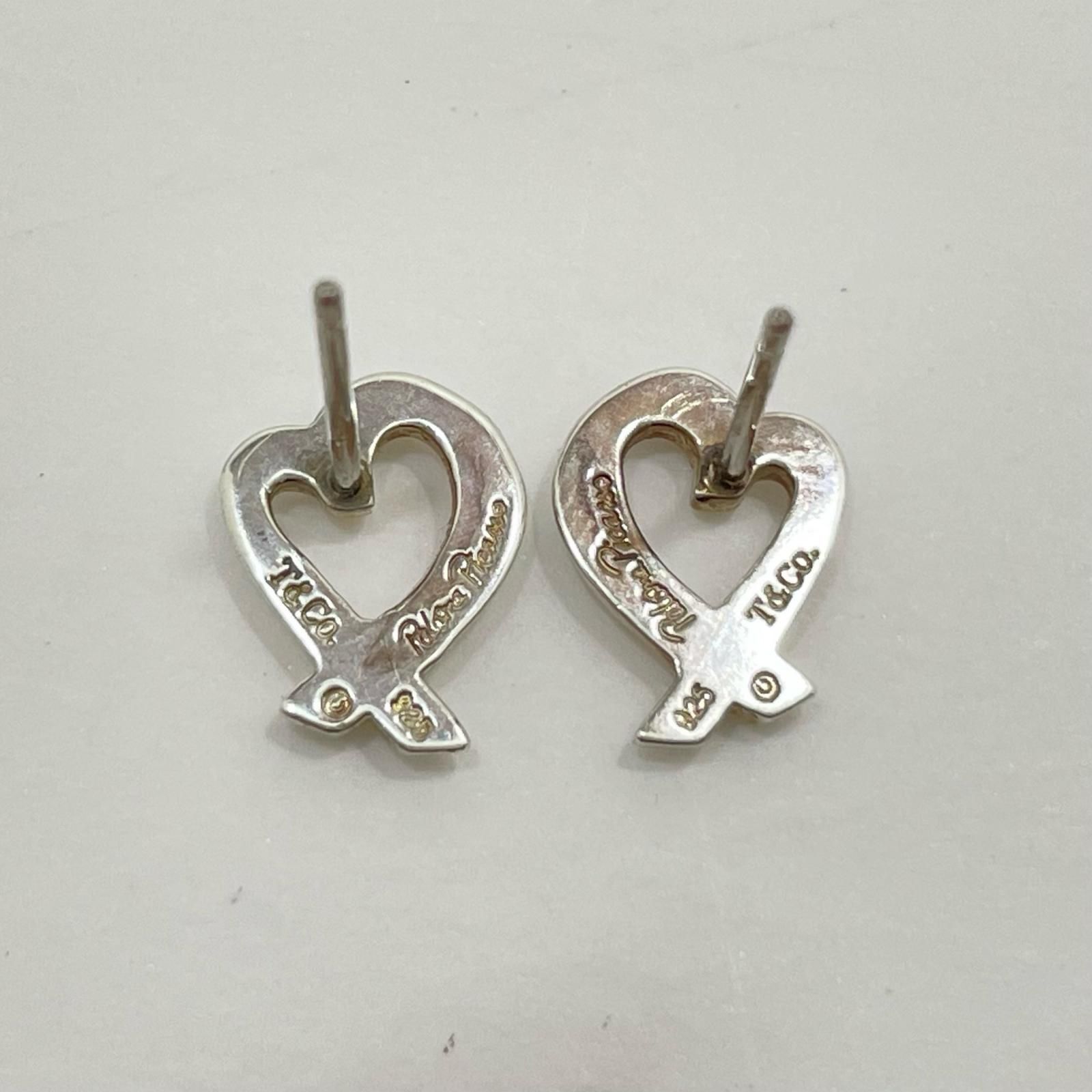 パロマ・ピカソ ラビング ハート ピアス スターリングシルバー