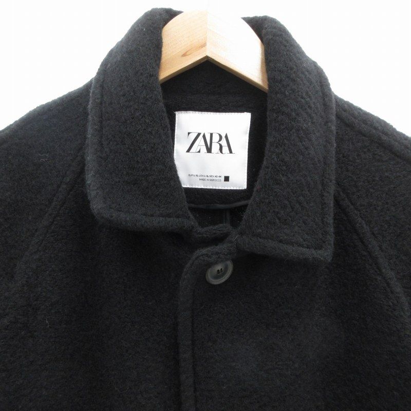 ZARA - ZARA basic ステンカラーコート ブラックの通販 by