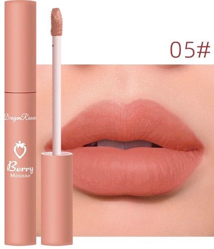 メルカリshops マットリップグロス 05 リップティント オレンジベージュ ブラウン マット