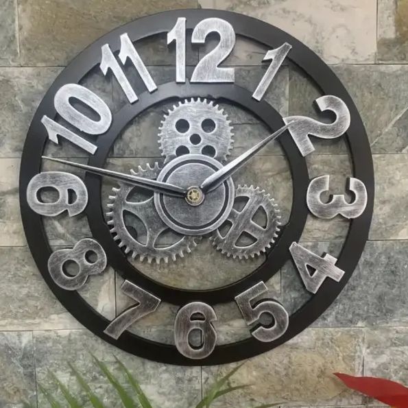 伝統的な振り子時計 花柄装飾 イタリア カラフル 時計 掛け時計