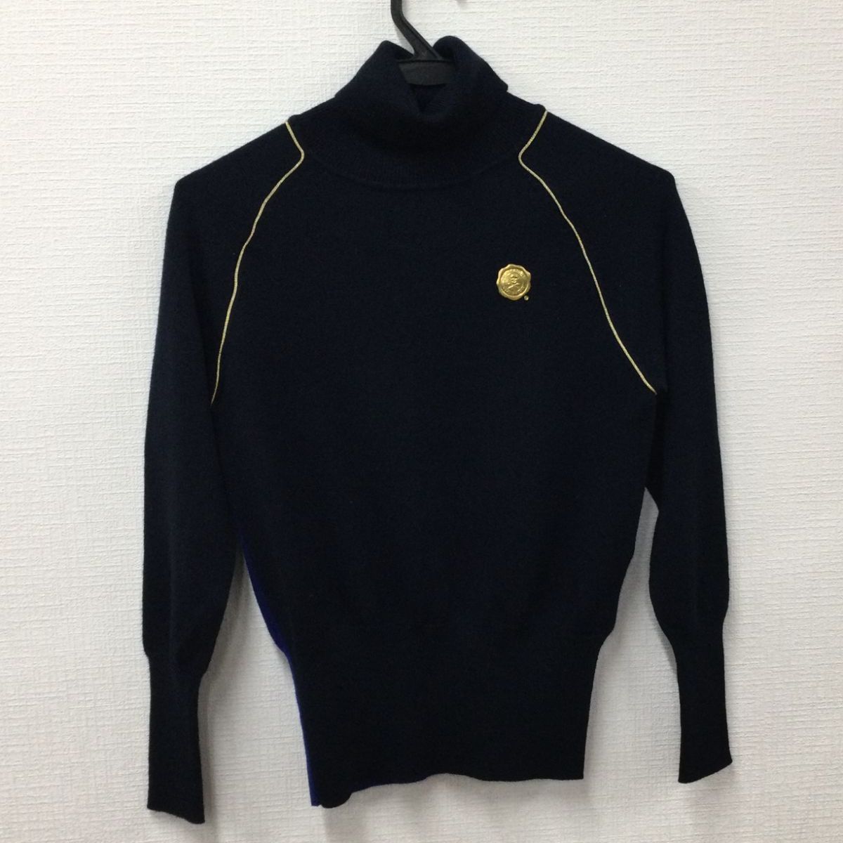 MARK-LONA 長袖タートルネックセーター 紺