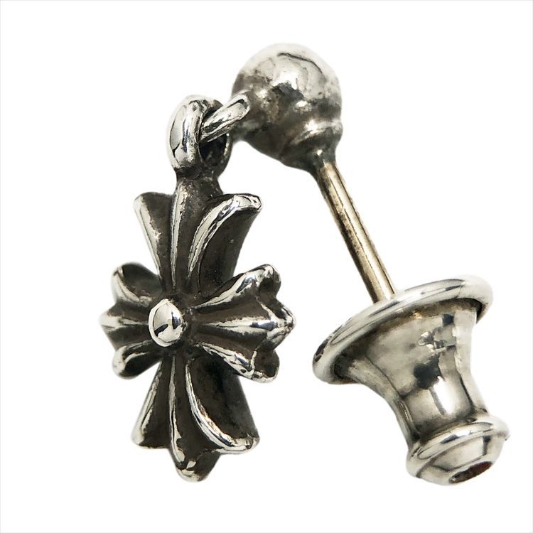 Chromehearts クロムハーツ TNY E CH PLS 1 タイニーECHプラスドロップ ピアス シルバー