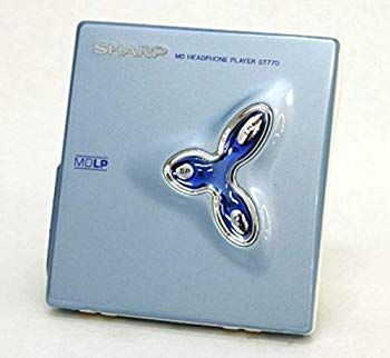 【】シャープ ポータブルMDプレイヤー MD-ST770-A MDLP対応 ブルー i8my1cf