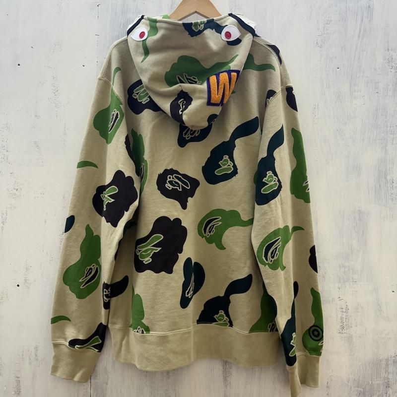 A BATHING APE アベイシングエイプ パーカー 長袖 001ZPH301023X シャーク Shark ZIP Hoodie カモフラ柄 -  メルカリ