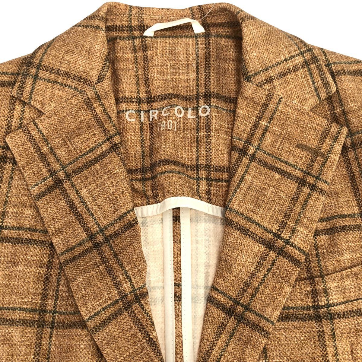 CIRCOLO 1901 チルコロ1901 BOLLA チェック柄コットンストレッチ 
