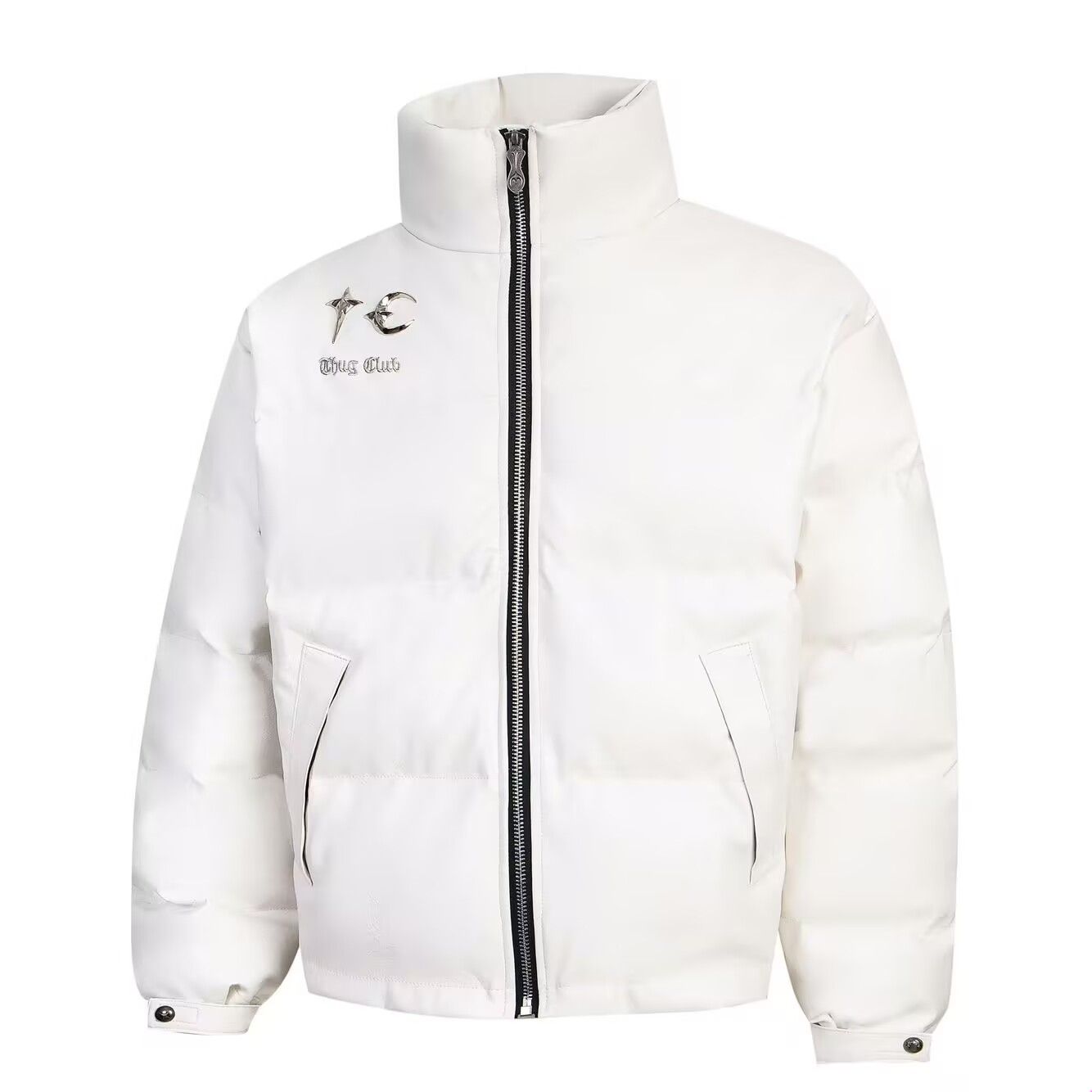 大人気THUG CLUB(サグクラブ)ホワイト ダウンジャケット