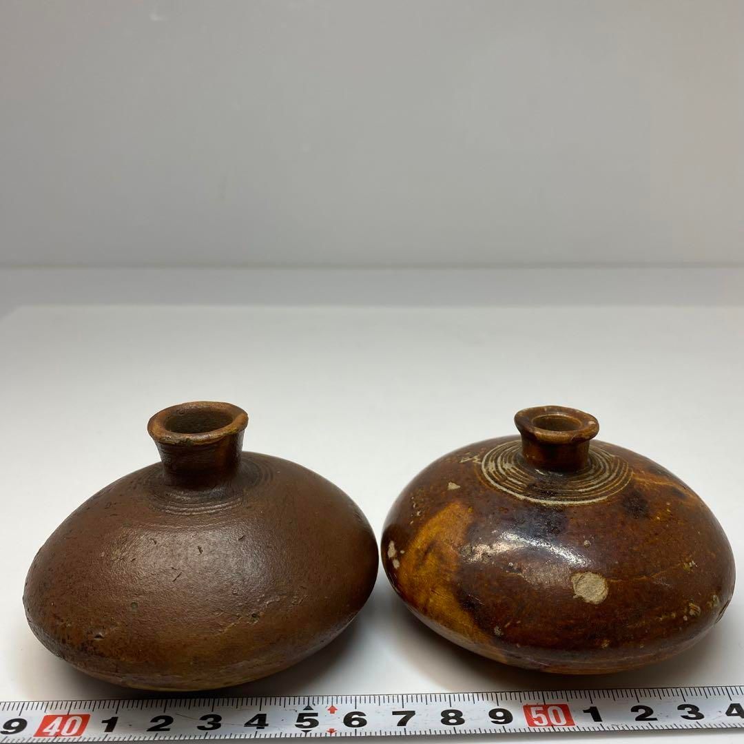 美術品・アンティーク・コレクション 江戸初期 古瀬戸 油壺 4客 タルチ 