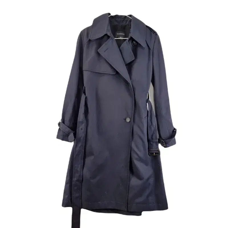 F7207 Club Monaco(クラブモナコ) 女性 S ネイビー トレンチ コート