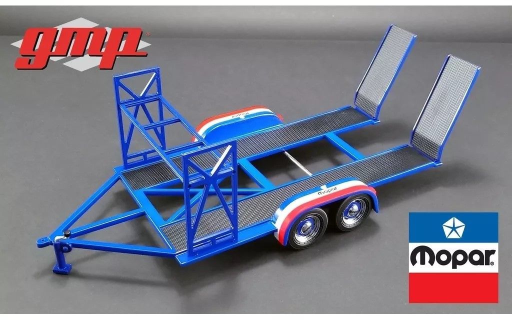 1/18 タンデムカートレーラー Tandem Car Trailer with Tire Rack