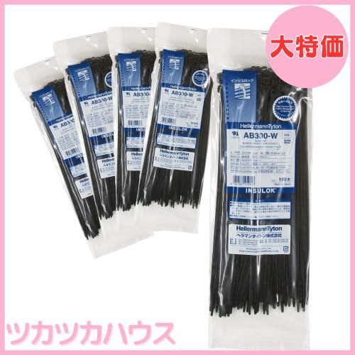 【未使用】 ヘラマンタイトン インシュロック 結束バンド AB300-W 10袋まとめて : HellermannTyton ヘラマンタイトン 結束バンド インシュロック AB300 100本入 標準・屋内用グレード  乳白 : DIY・工具・ガーデン