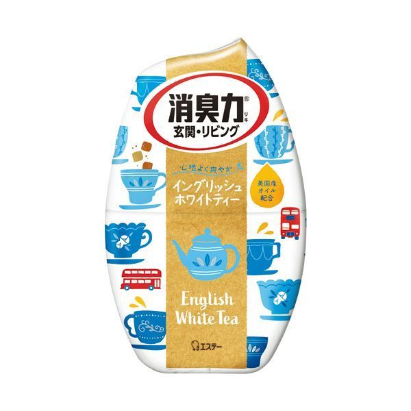 （まとめ） エステーお部屋の消臭力 イングリッシュホワイトティー 400mL 1セット（3個） 【×5セット】