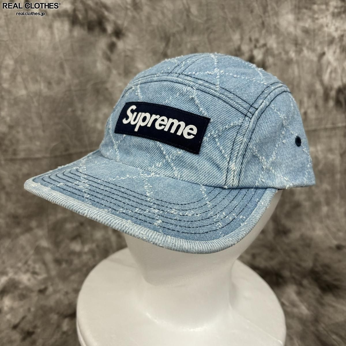 SUPREME シュプリーム 23AW 新品 ブラック Punched Denim Camp Cap 