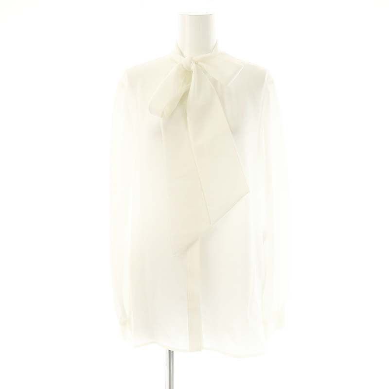 アベニールエトワール　パールボタンリボンタイロングブラウス ♡ブラウス 新作入荷情報〈パールボタンリボンタイロングブラウス〉 | m-i-d