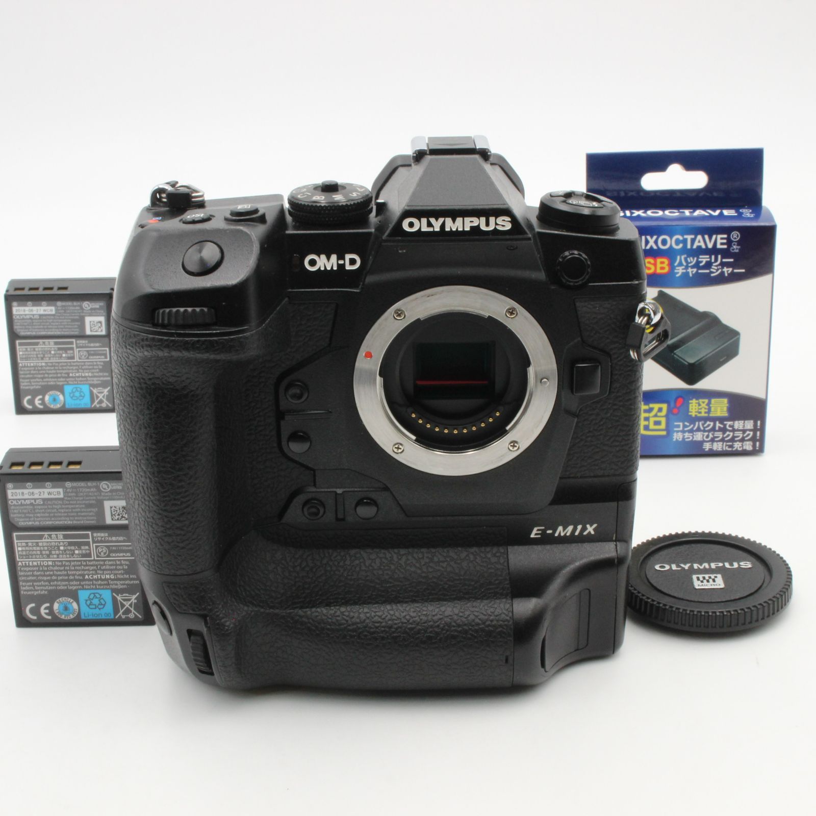 ショット数38366 OLYMPUS オリンパス OM-D E-M1X ボディ ミラーレス一眼カメラ 塗装補修あり 充電器互換 68005