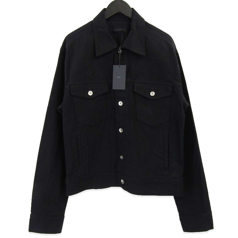 JUHA ユハ WASHED DENIM JACKET 10170202-2 ウォッシュド デニムジャケット ブラック 黒 4 18000362