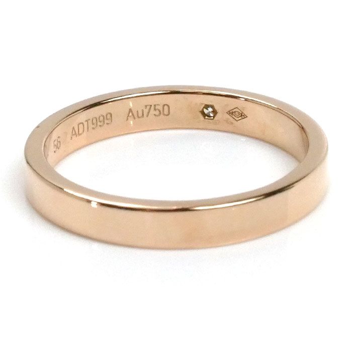 CARTIER カルティエ K18PG ピンクゴールド エングレーブド リング  