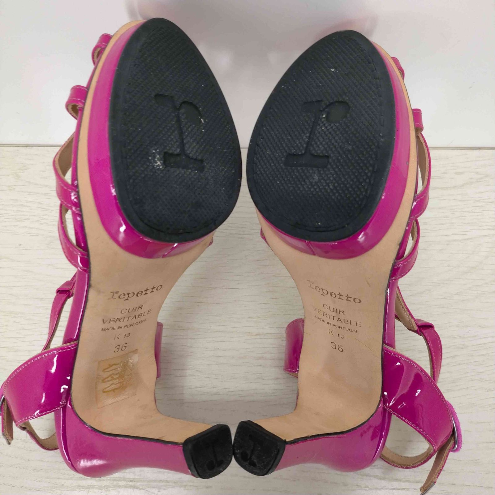 レペット　lepetto 36 パンプス サンダル　美品 レペット repetto エナメルストラップ サンダル レディース 36