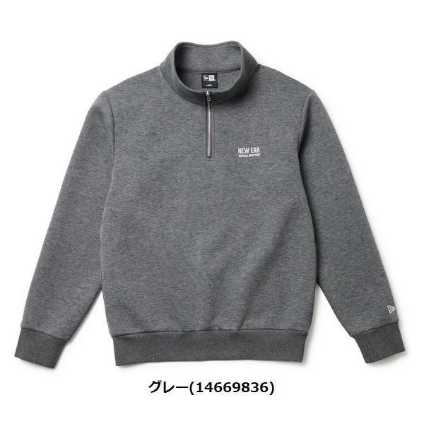 ニューエラ ゴルフ テックスウェット ハーフジップ プルオーバー グレー ERA 秋冬モデル