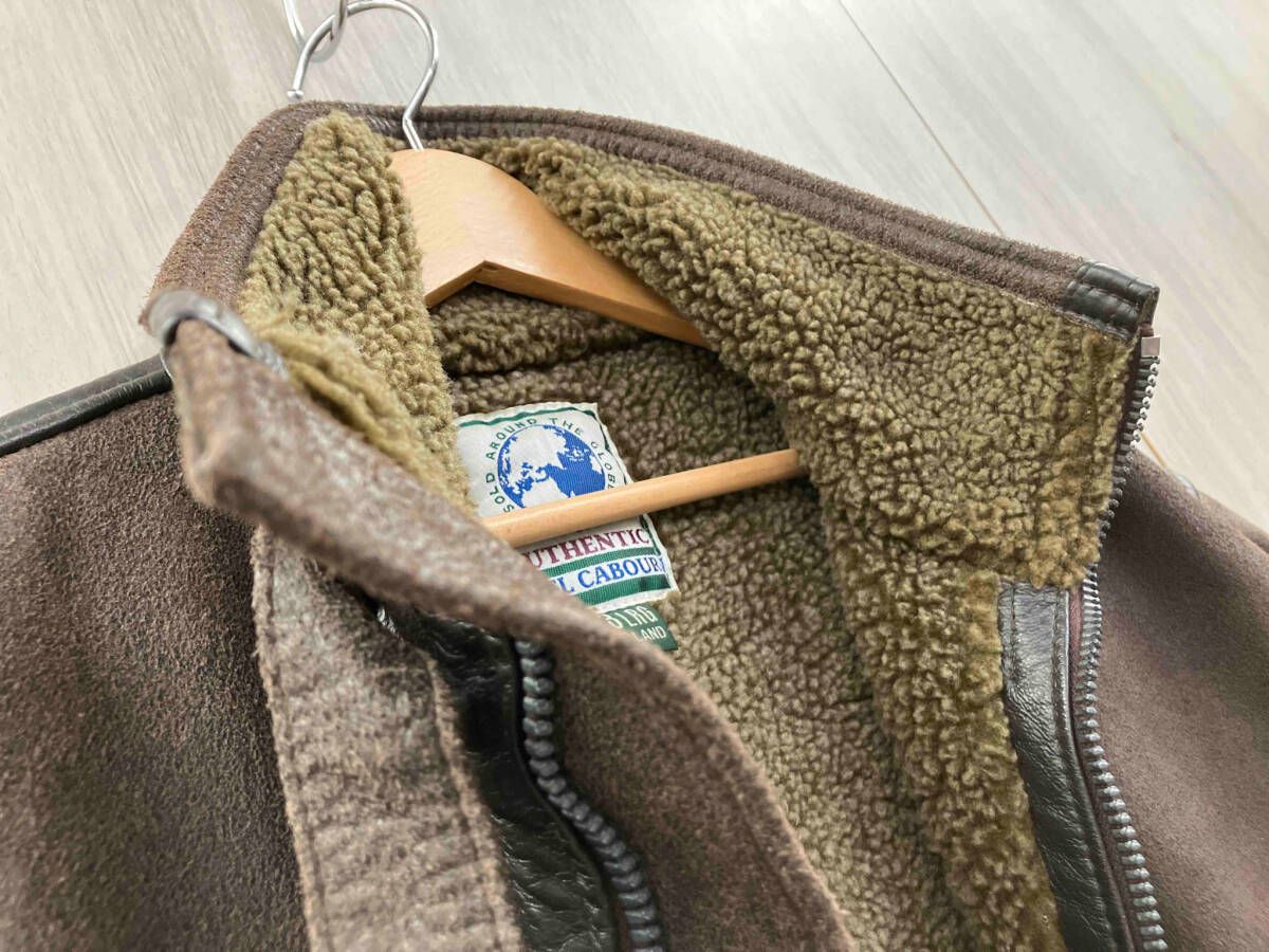 NIGEL CABOURN ナイジェル ケーボン 裏ボアレザージャケット ブラウン