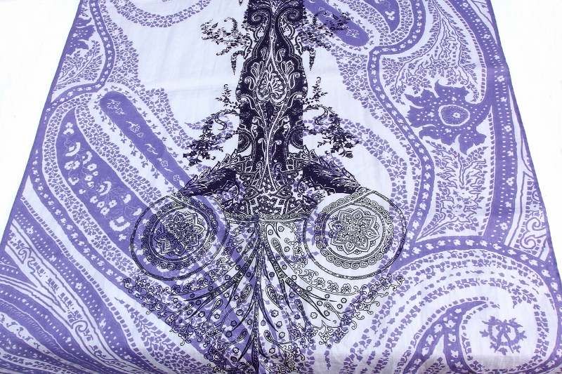 ETRO ETRO エトロ ペイズリー柄 ストール ショール リネン×シルク