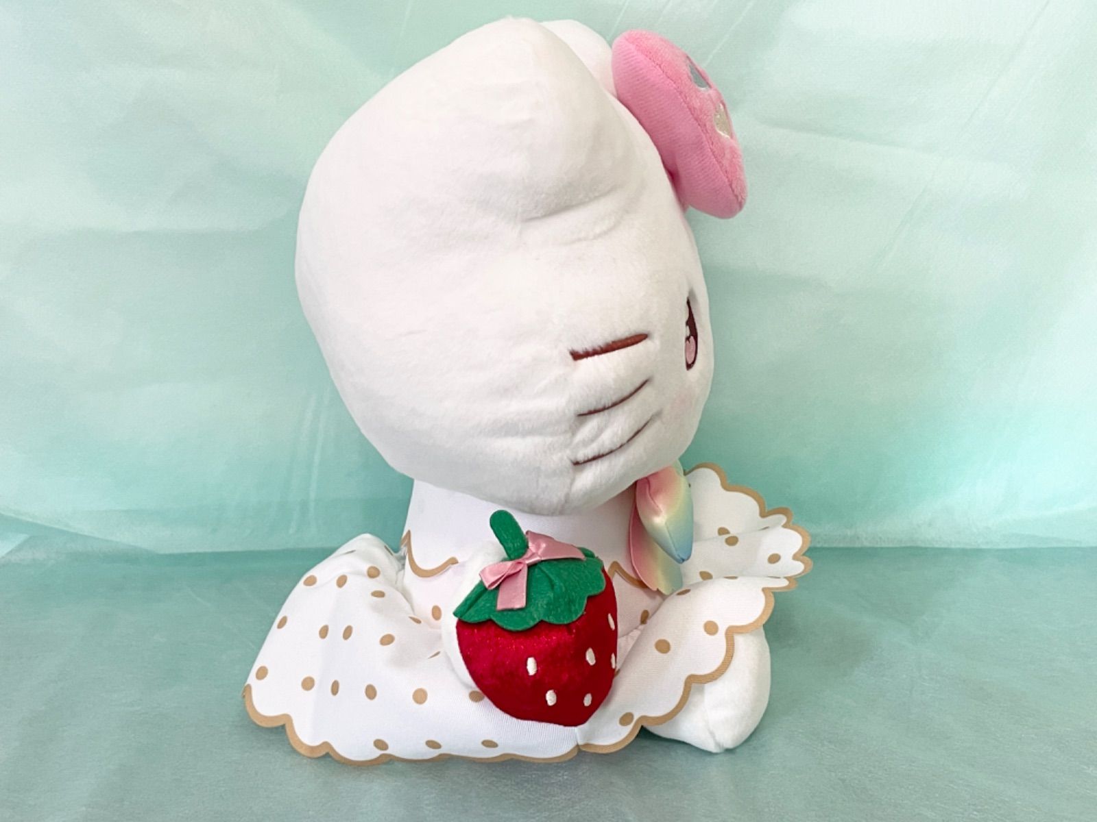 サンリオいちご新聞50周年ハローキティぬいぐるみ 新品
