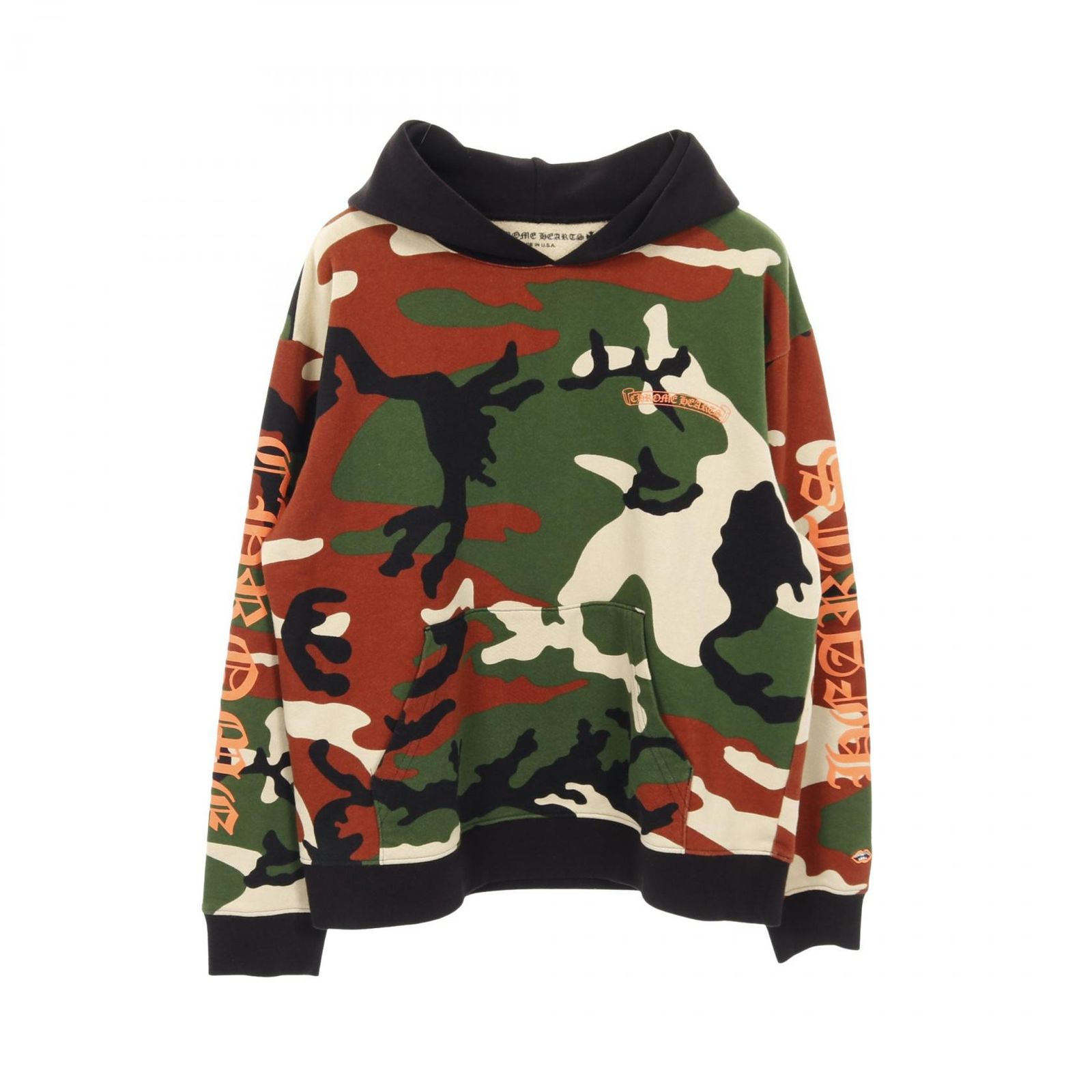 CHROME HEARTS MATTY BOY ZIP カモフラ　パーカー　L Chrome Hearts Matty Boy Caution Thermal Zip Up Hoodie Camo