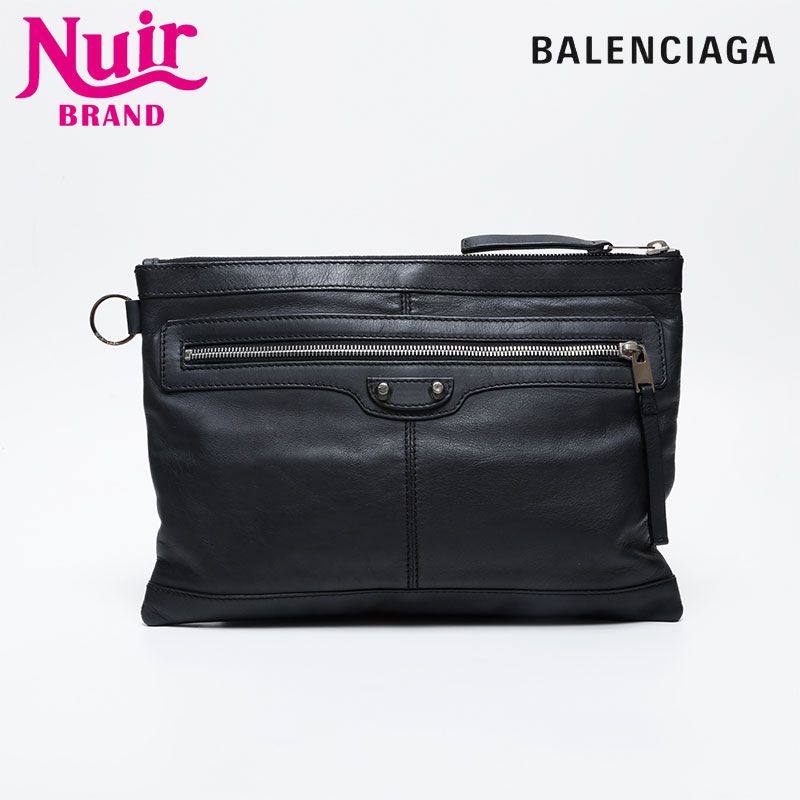 【漂う高級感】 BALENCIAGA バレンシアガ クラッチバッグ レザー BALENCIAGA バレンシアガ クラッチバッグ グラフィック レザー