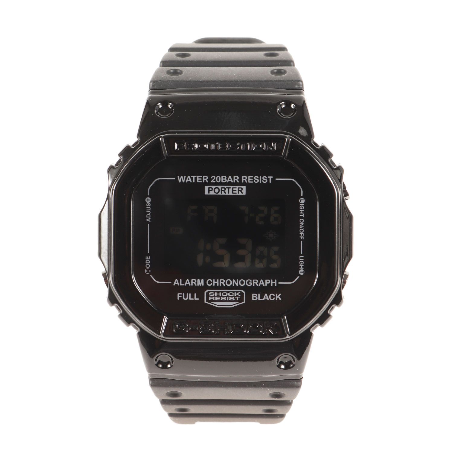 美品 PORTER ポーター 00s 1000本限定 G-SHOCK DW-5600VT ブラック 黒 2009年 吉田カバン CASIO カシオ  コラボ シリアルナンバー入り【メンズ】 - メルカリ