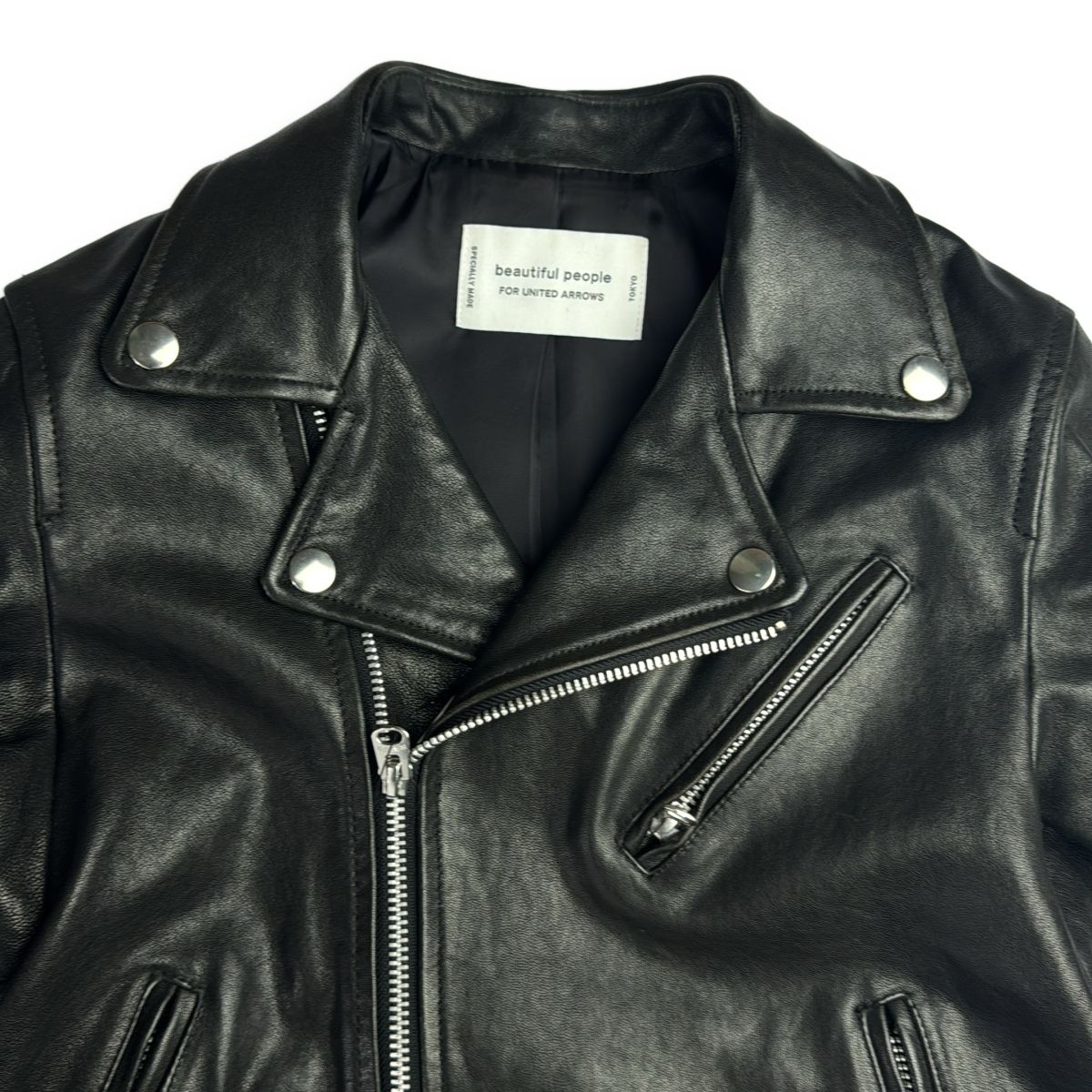 beautifulpeople ユナイテッドアローズ別注ライダースジャケット 人気セレクトブランドコラボ【beautiful people × UNITED ARROWS
