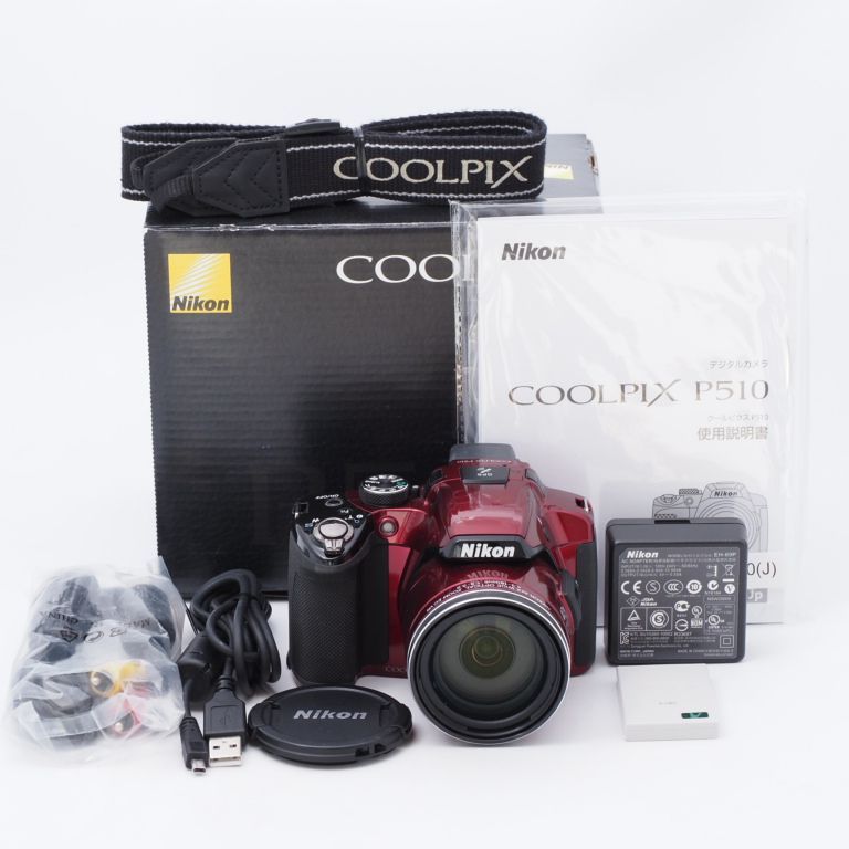 Nikon ニコン COOLPIX P510 レッド デジタルカメラ カメラ本舗｜Camera honpo メルカリ