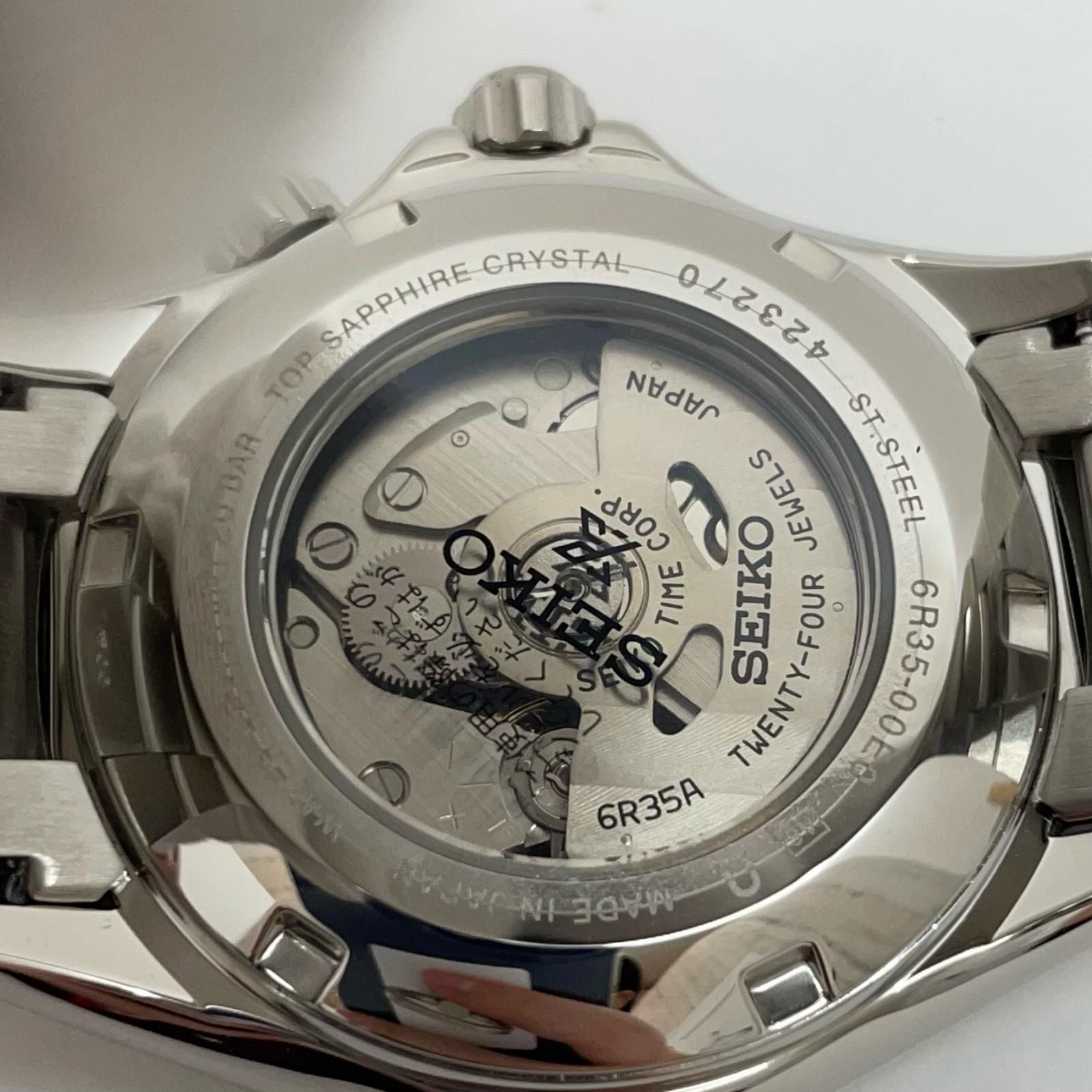 【尾張小牧店】 中古 SEIKO | セイコー 腕時計 ブラック 箱、説 SDKV003/8L45-00B0 VANAC【131】 尾張小牧店】 中古 SEIKO | セイコー 腕時計 ブラック×シルバー 【131