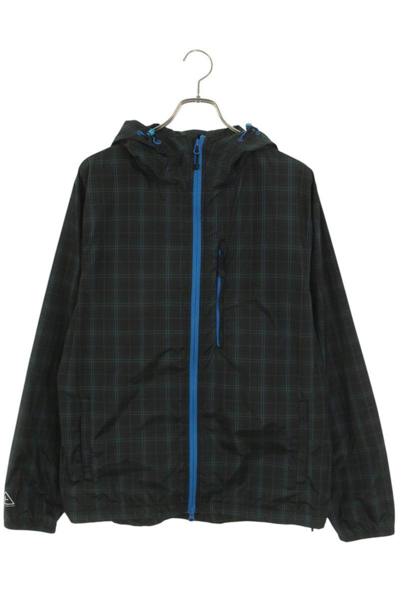 ステューシー　ナイロンチェックパーカー ステューシー チェック柄ナイロンジップパーカーブルゾン メンズ