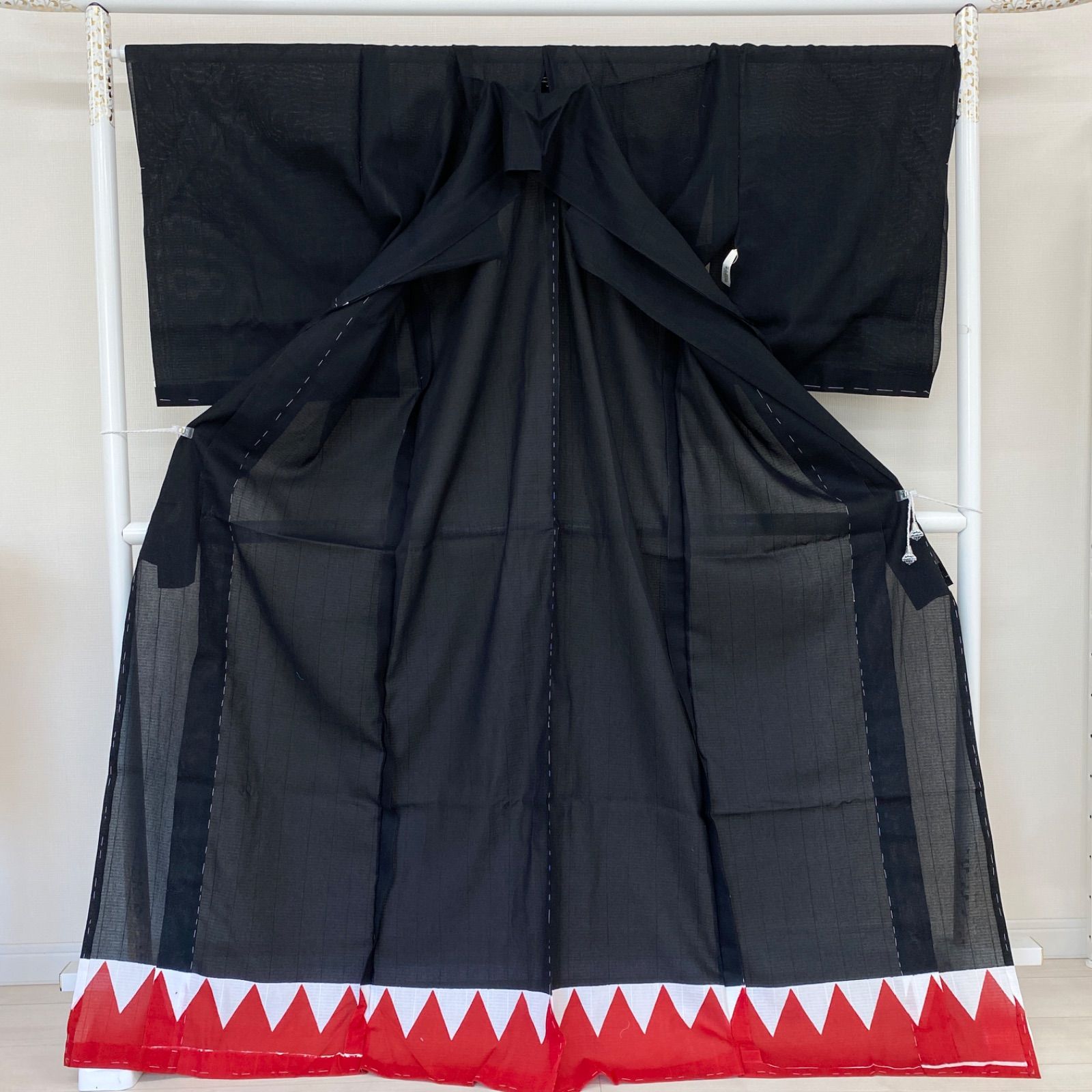 【未仕立て】誉田屋源兵衛　着尺　浴衣　仮絵羽　シルクコットン 誉田屋源兵衛 浴衣3点セット（浴衣/帯/下駄）桜花抄 白