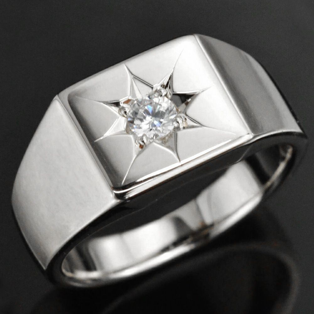 k18 石付き 印台 リング 18号 7，9g 750 k18 0115 刻印あり 中古品