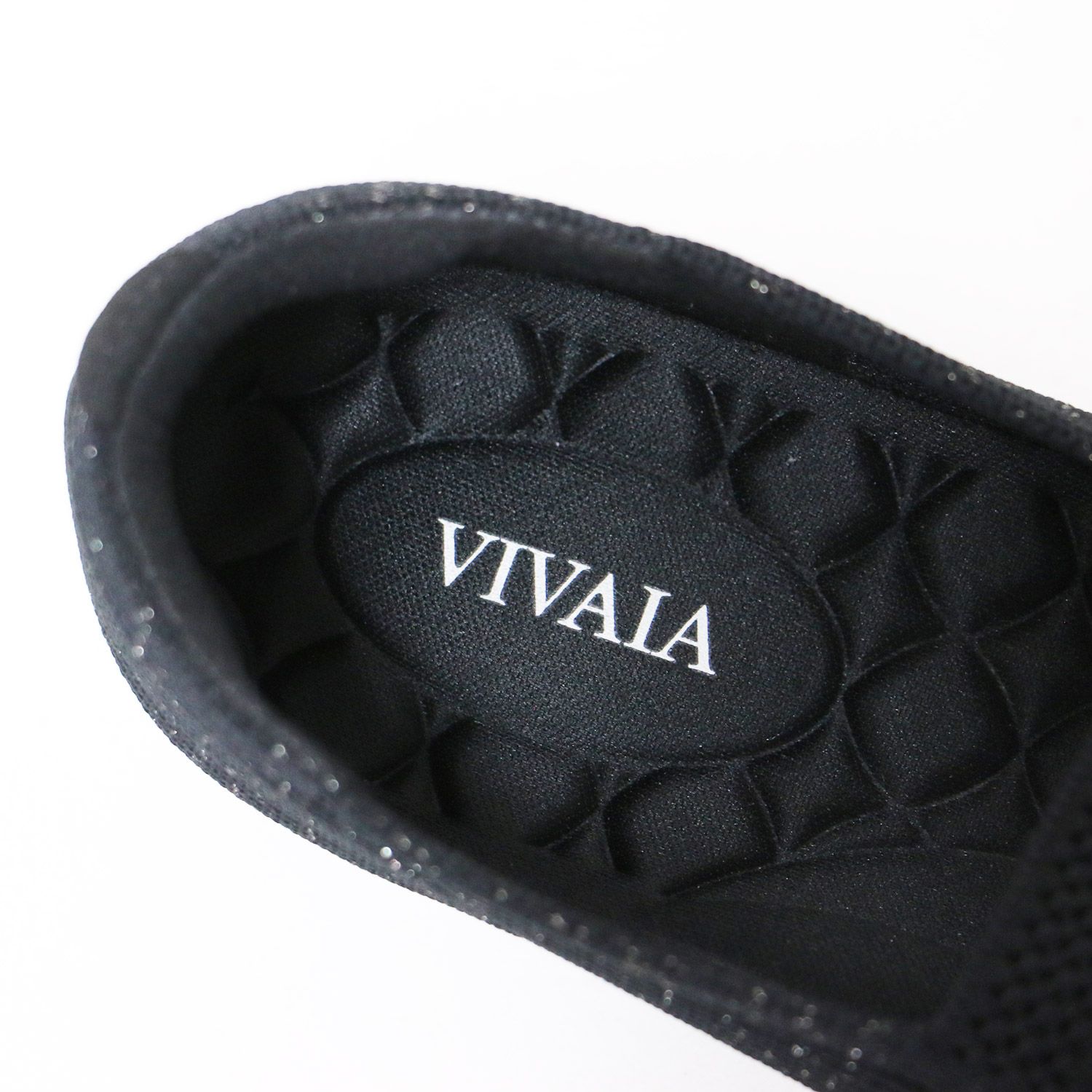 【超美品】VIVAIA Margot Walker 36.5 黒　ブラック Margot Walker 超撥水] スクエアトゥ 超軽量 厚底 フラット
