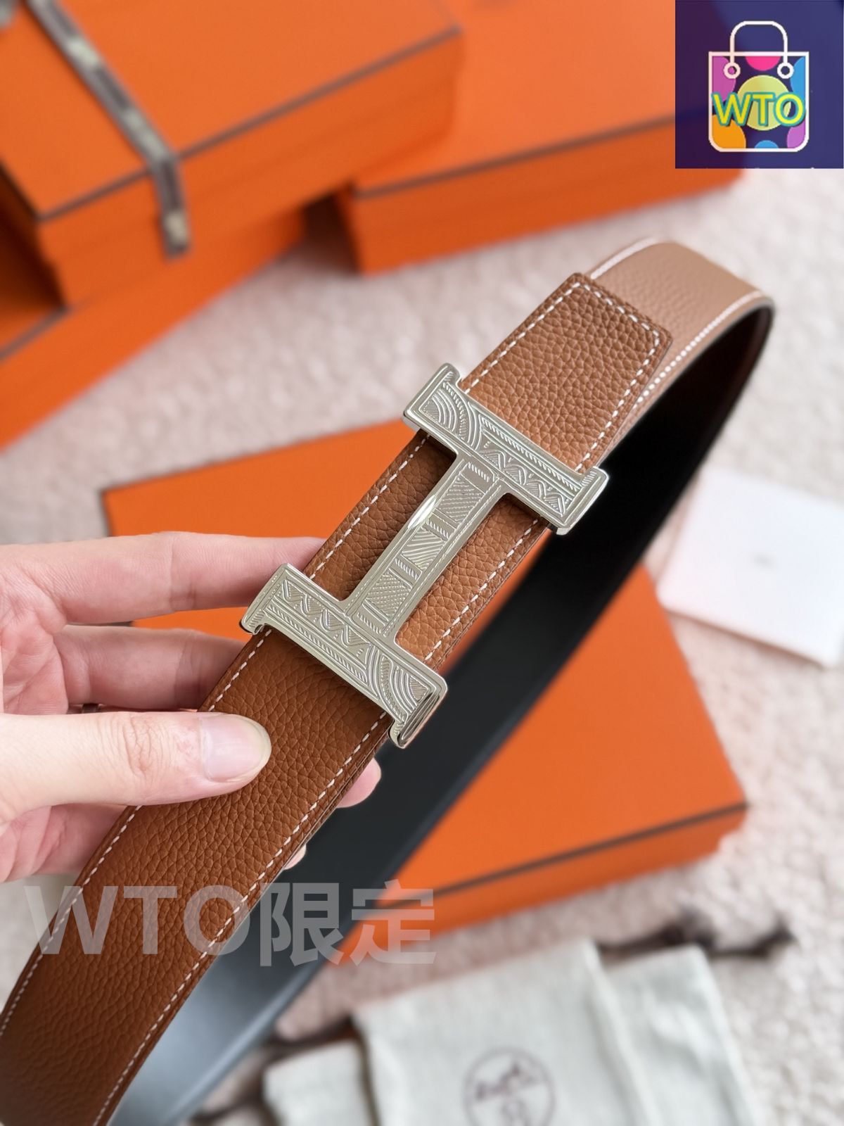 今日WTO】Herm?s エルメス Constance Touareg メンズベルト-LDO27