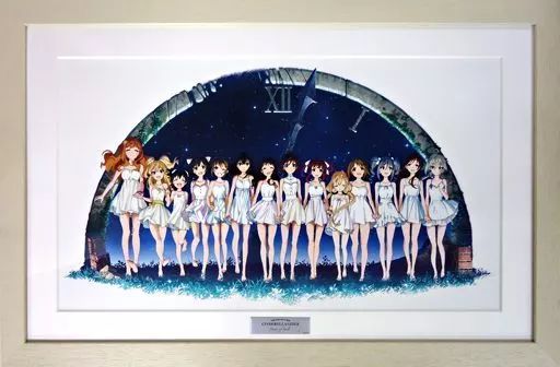 アイマス キャラクターファイングラフ Power of Smile 中古】原画イラストボード アイドルマスターシンデレラガールズ キー