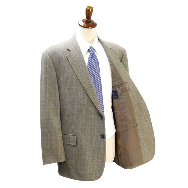 Brooks | ブルックスブラザーズ Japan (ブルックス Brothers（スーツ）のフリマアイテム一覧 2XL程度【ブルックスブラザーズ】2釦 スーツ センターベント グレーチェック イタリア製 44L/39