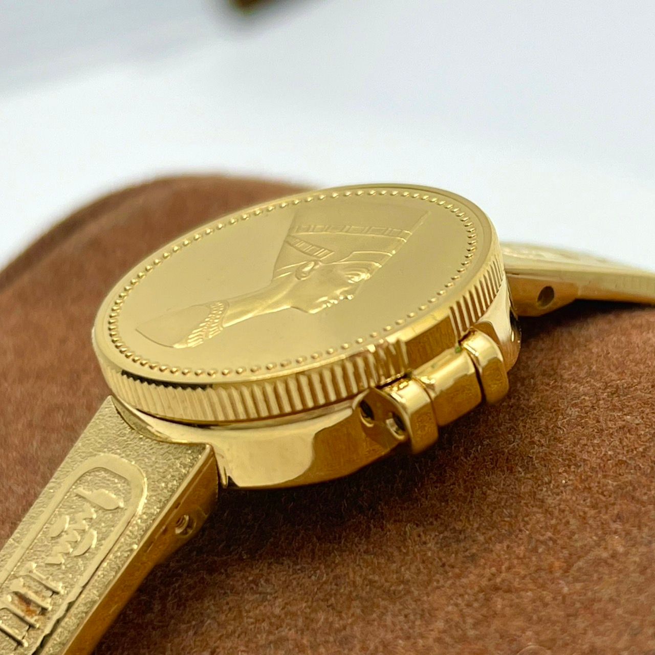 セイコー 黄金のネフェルティティ 22金仕上げコインウォッチ:金時計