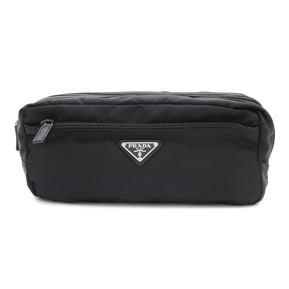 プラダ ポーチ Re-Nylon トラベルポーチ ナイロン 2NA030 PRADA 小物入れ 黒 旅行