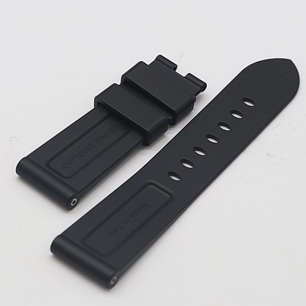 パネライ 純正ベルト ブラック ラバー 24mm メンズ腕時計用 2000000 NSK KTU