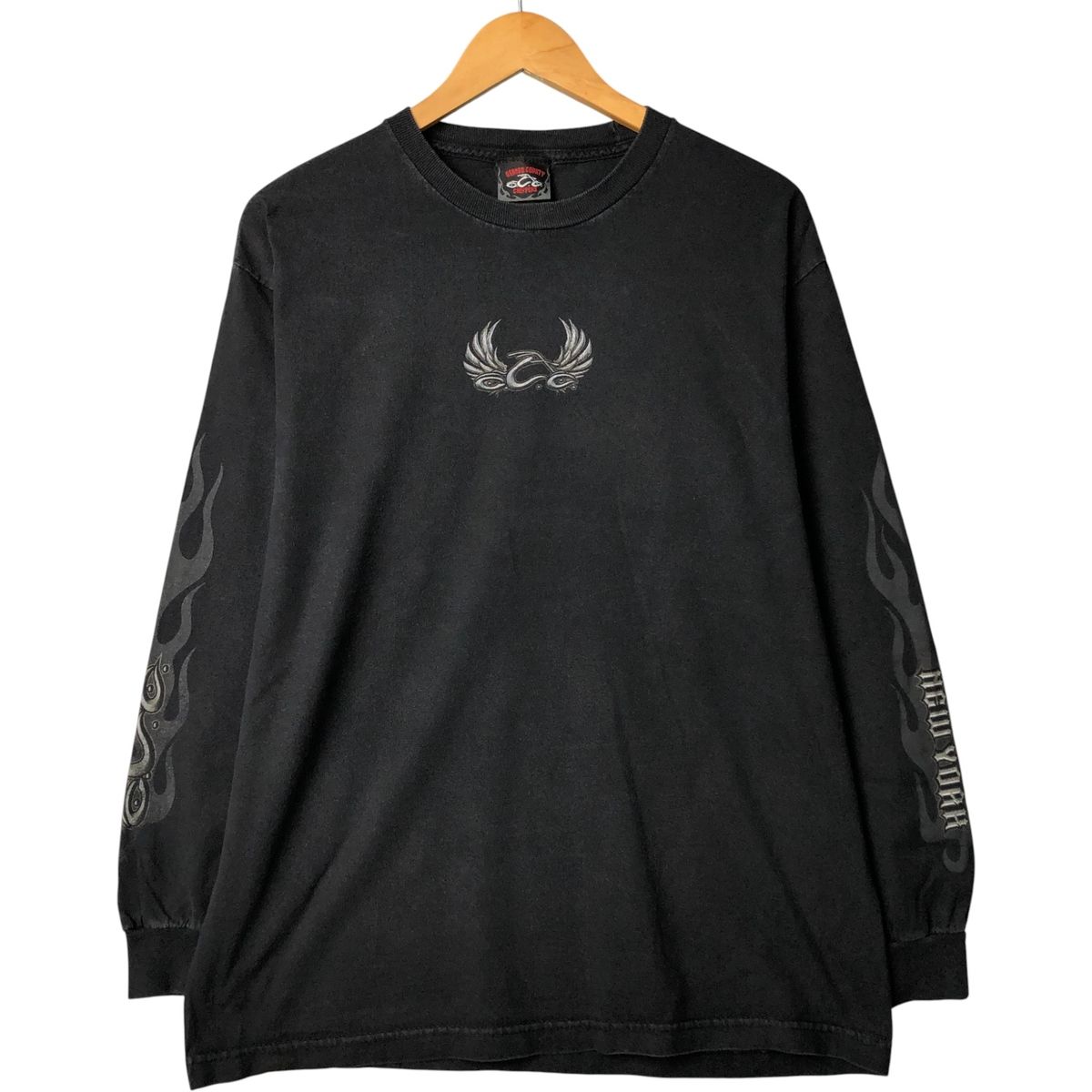 古着 00年代 オレンジカウンティチョッパーズ Orange County Choppers ファイヤーパターン モーターサイクル ロングTシャツ|eaa586532
